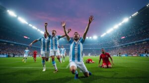 Argentinien gewinnt nach Verlängerung