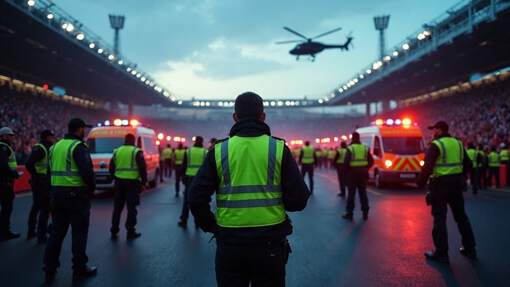 Englands intensive Sicherheitsoperation