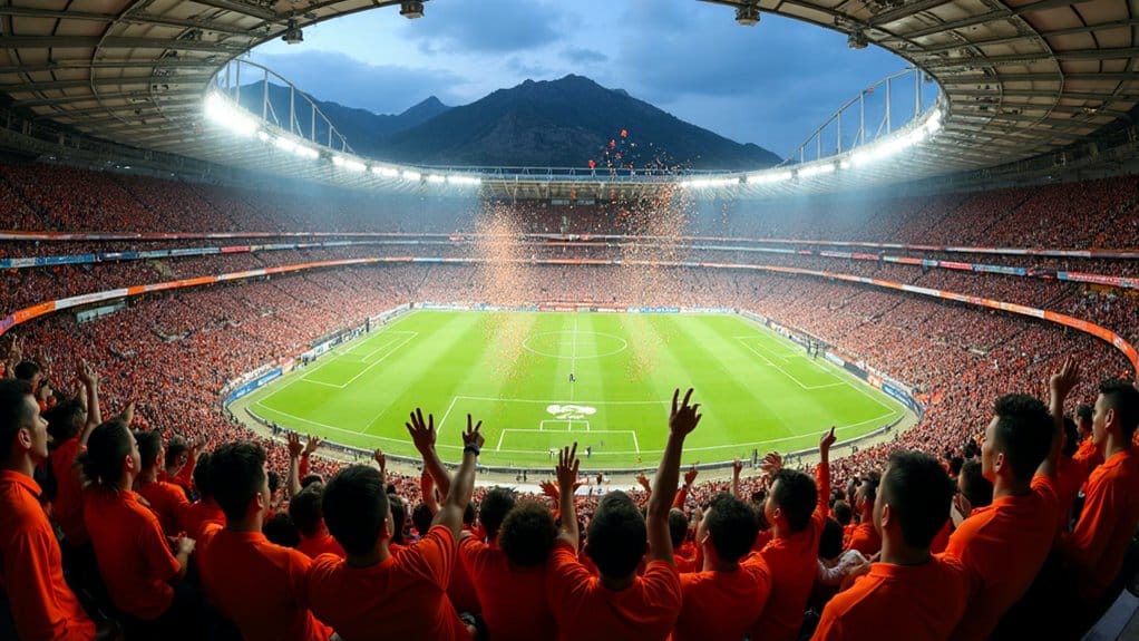 Berg schaut Fußball Tradition