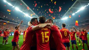 Spanien erster Finalist Sieg