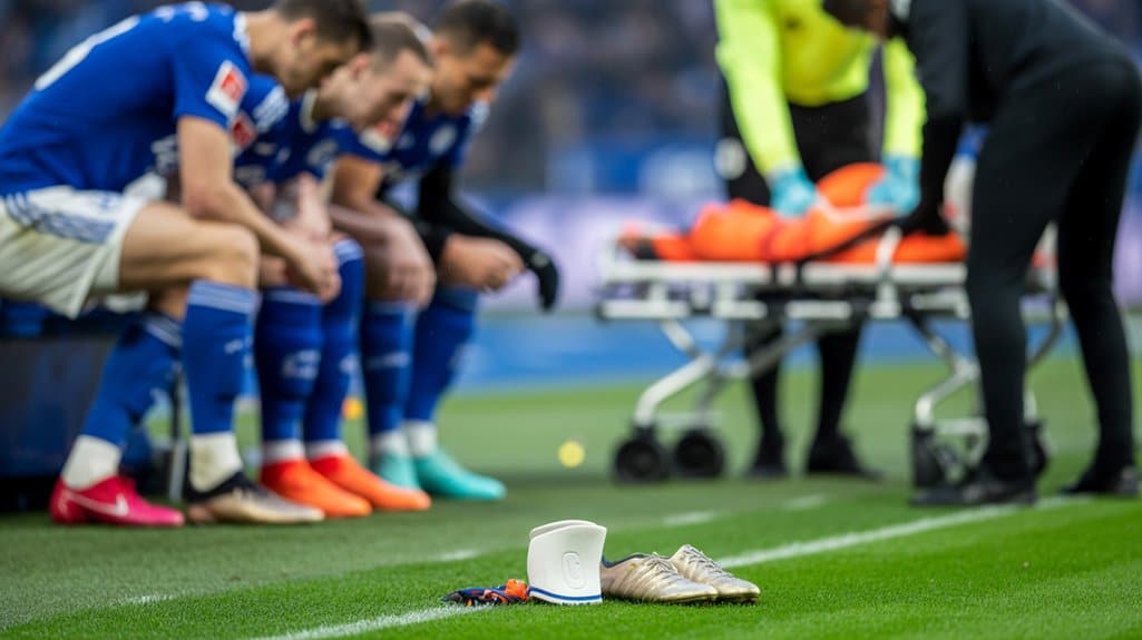 Der Kapitän wurde am Knie operiert