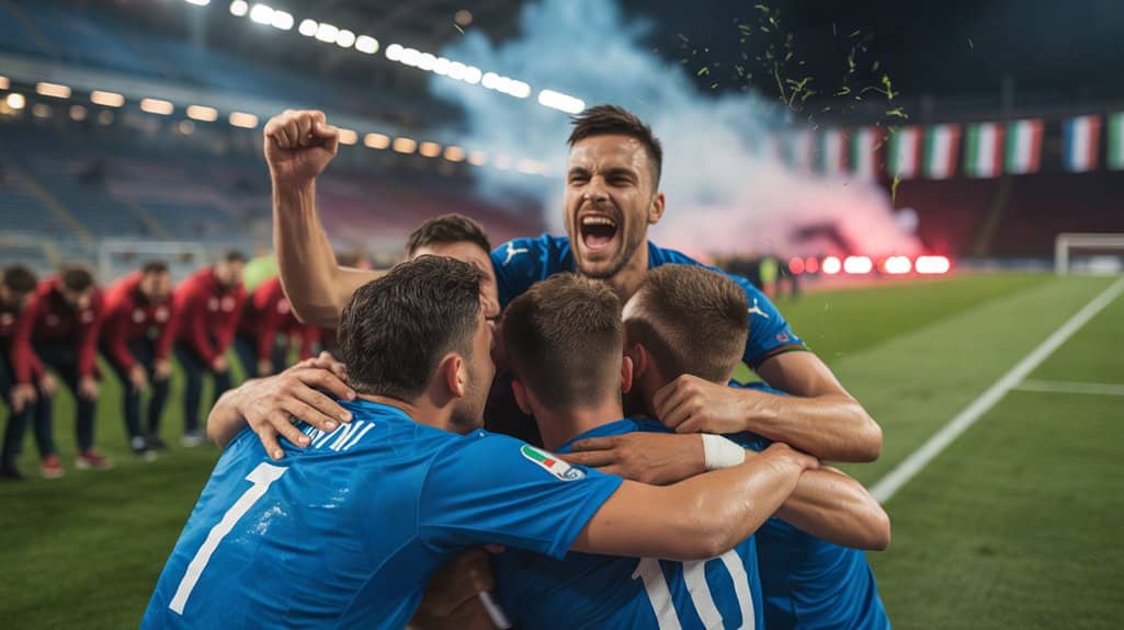 Last-Minute-Sieg Italien vier zu eins
